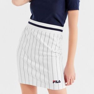 FILA Francesca Pinstripe Mini Skirt